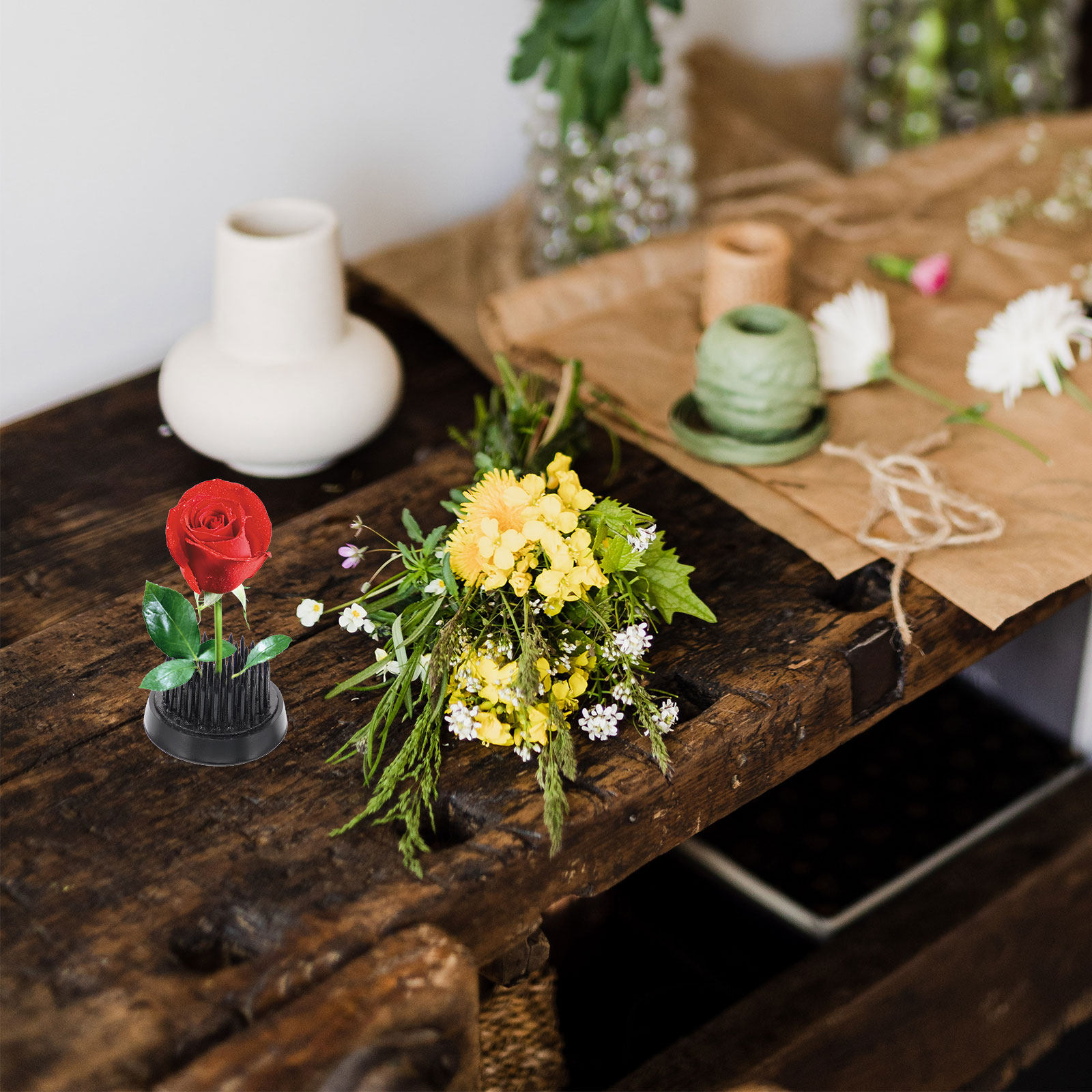 Easy Florist Supply - Portafiori Professionale in Ottone e Gomma
