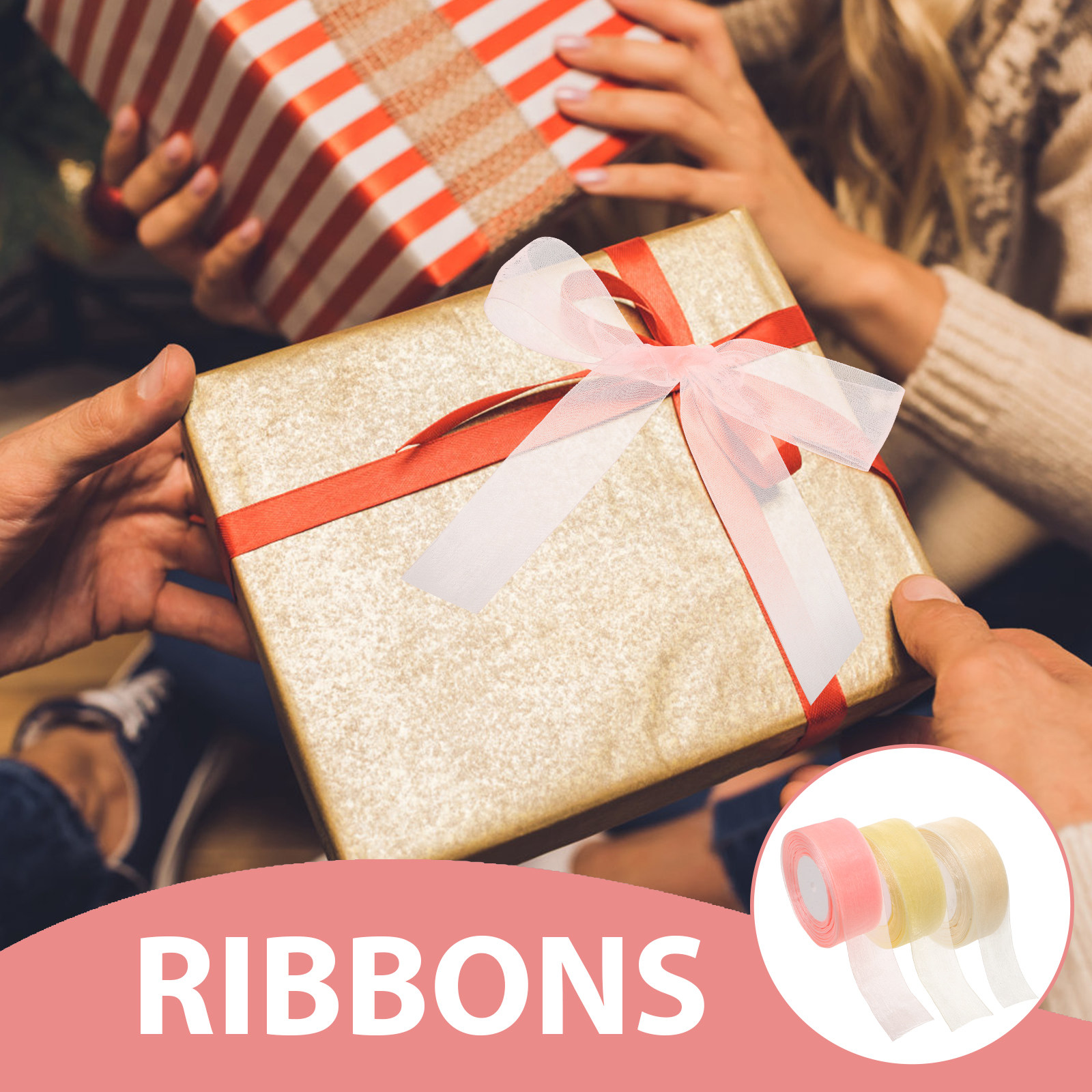 3 Rotoli di Nastro in Organza  - Ribbon Organza Roll recensione e prezzo