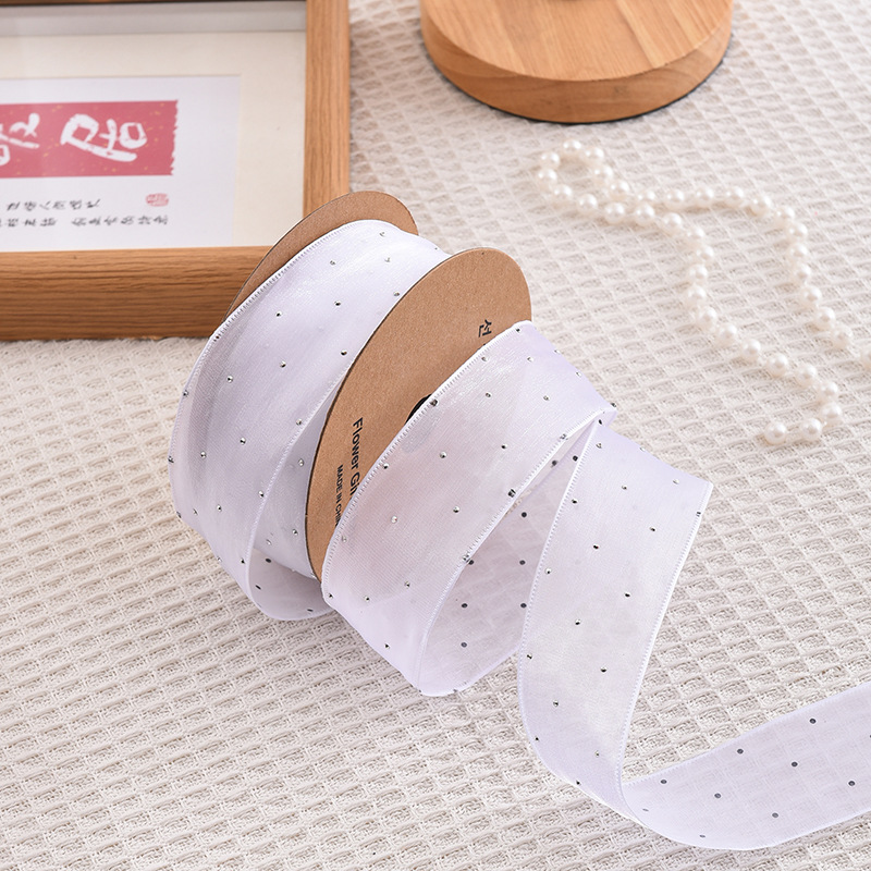 20 yarde rotolo 4CM strass nas - Ribbon Organza Roll recensione e prezzo